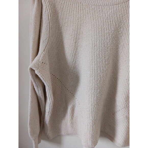 Lane Bryant Sweater Pullover Knit Long Sleeve Scoop Neck Beige Plus Size 18/20 - Picture 7 of 7